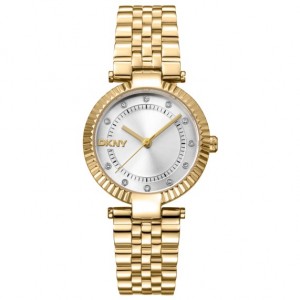 DKNY Essential Glitz Ρολόι Γυναικείο Χρυσό Ανοξείδωτο Μπρασελέ DK1L042M0105