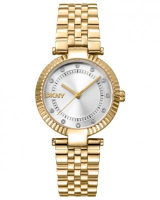 DKNY Essential Glitz Ρολόι Γυναικείο Χρυσό Ανοξείδωτο Μπρασελέ DK1L042M0105