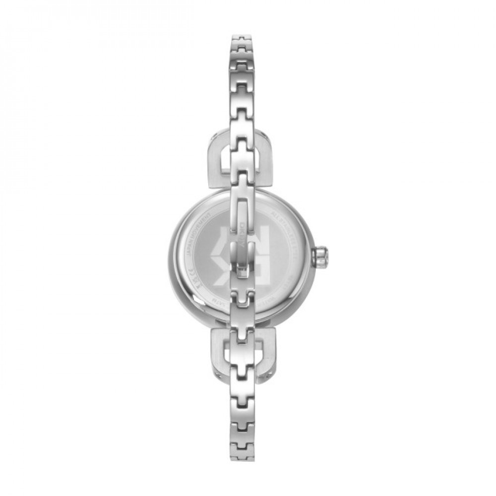 DKNY Half Bangle Ρολόι Γυναικείο Ασημί Ανοξείδωτο Μπρασελέ DK1L161M0035