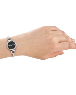 DKNY Half Bangle Ρολόι Γυναικείο Ασημί Ανοξείδωτο Μπρασελέ DK1L161M0035