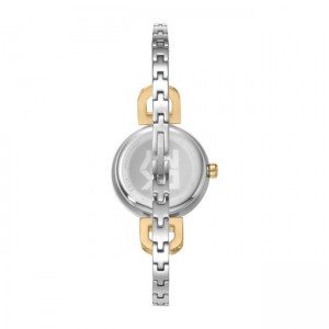 DKNY Half Bangle Ρολόι Γυναικείο Δίχρωμο Ανοξείδωτο Μπρασελέ DK1L170M0025