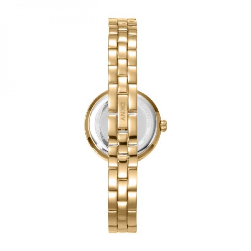 DKNY Half Bangle Ρολόι Γυναικείο Χρυσό Ανοξείδωτο Μπρασελέ DK1L170M0225