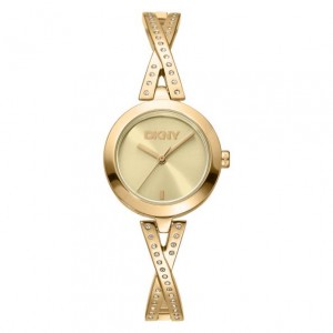 DKNY Half Bangle Ρολόι Γυναικείο Χρυσό Ανοξείδωτο Μπρασελέ DK1L170M0225