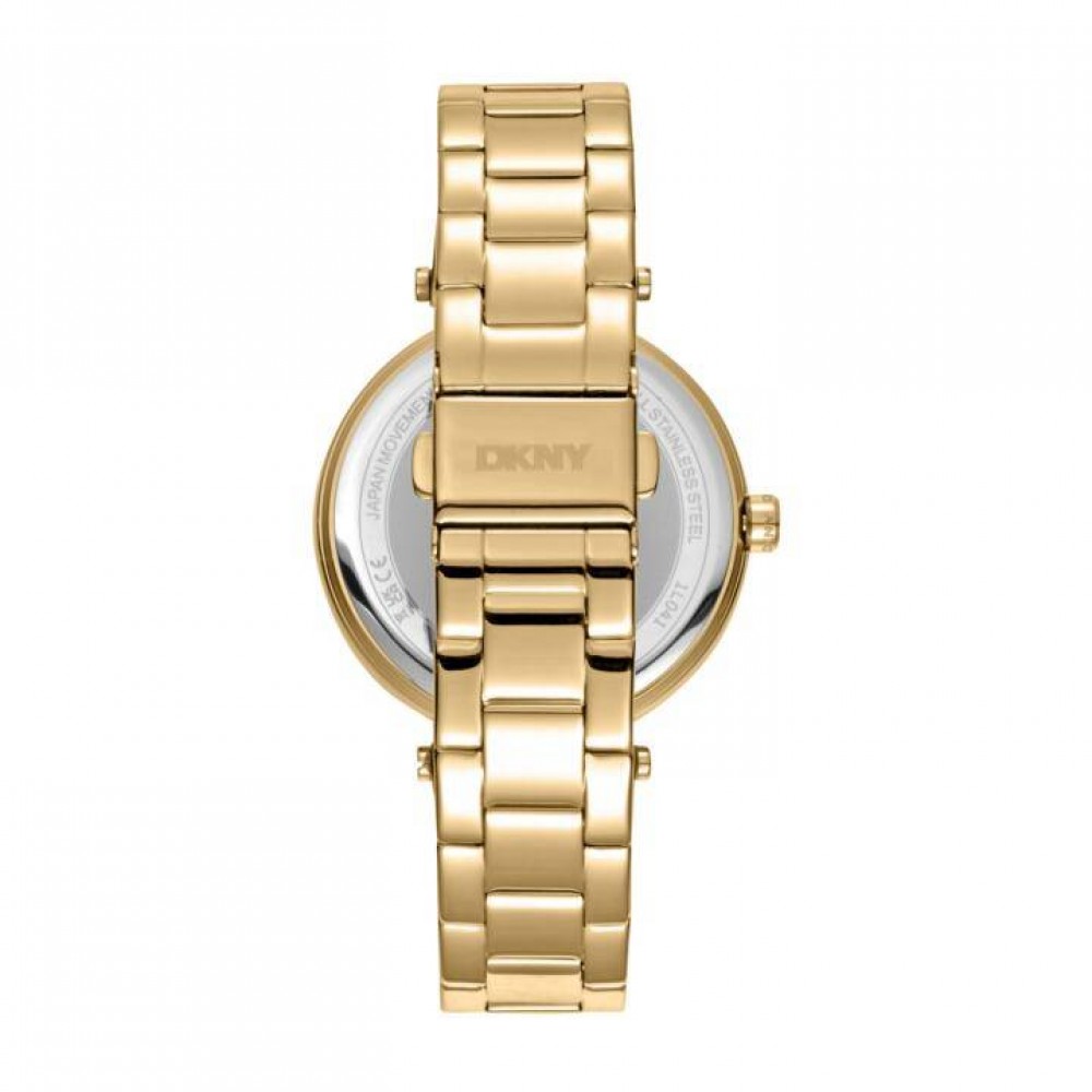 DKNY Essential Logo Ρολόι Γυναικείο Δίχρωμο Ανοξείδωτο Μπρασελέ DK1L041M0065