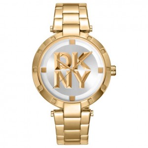DKNY Essential Logo Ρολόι Γυναικείο Δίχρωμο Ανοξείδωτο Μπρασελέ DK1L041M0065