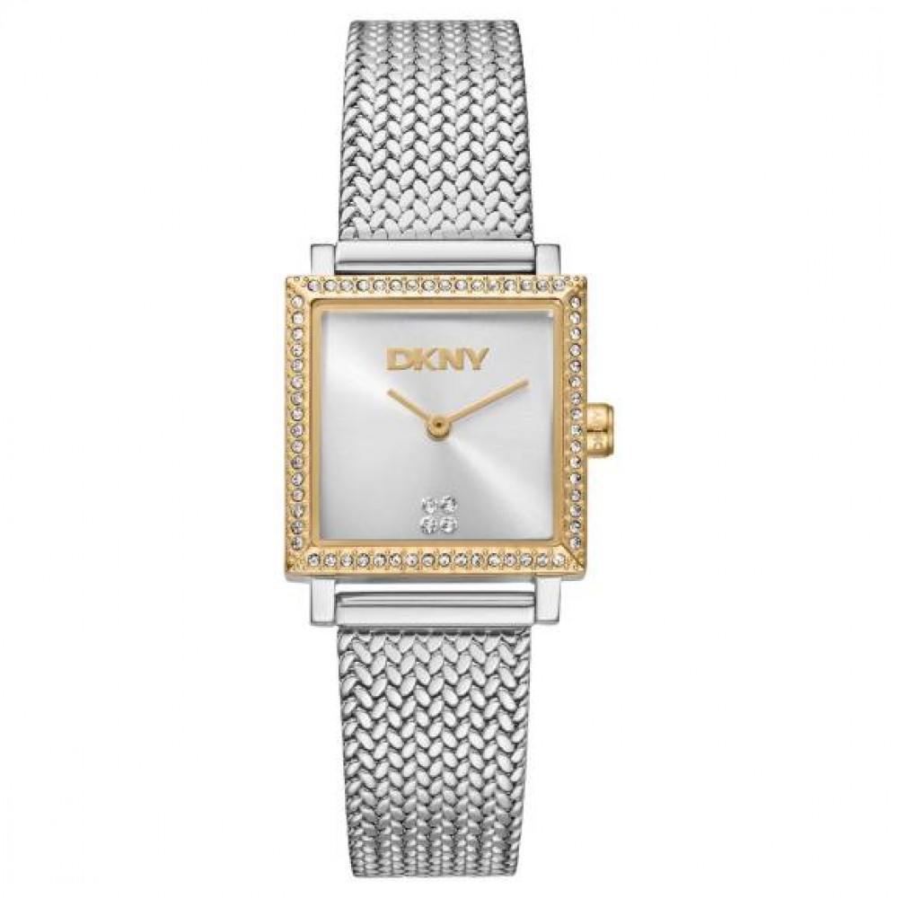 DKNY Milanese Ρολόι Γυναικείο Δίχρωμο Ανοξείδωτο Μπρασελέ DK1L173M0115
