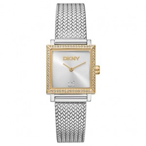 DKNY Milanese Ρολόι Γυναικείο Δίχρωμο Ανοξείδωτο Μπρασελέ DK1L173M0115