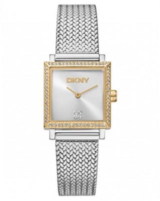DKNY Milanese Ρολόι Γυναικείο Δίχρωμο Ανοξείδωτο Μπρασελέ DK1L173M0115