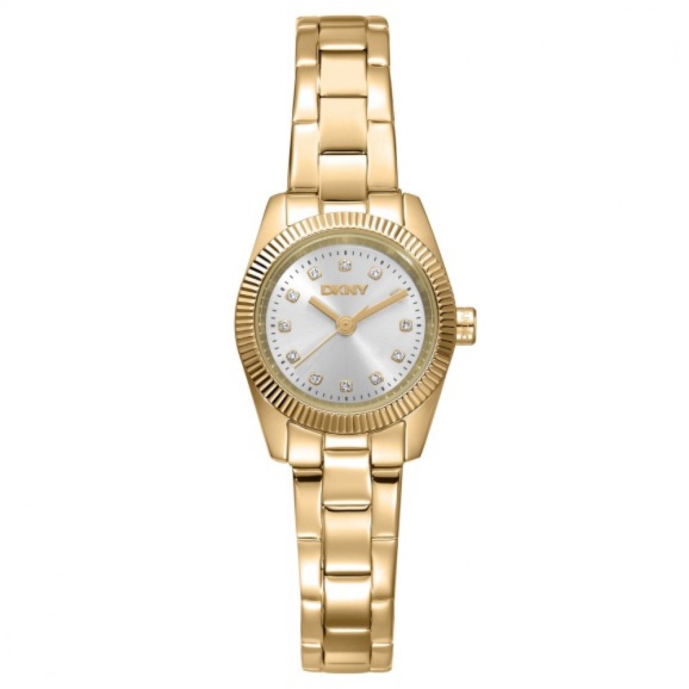 DKNY Mini Ρολόι Γυναικείο Χρυσό Ανοξείδωτο Μπρασελέ DK1L125M0025