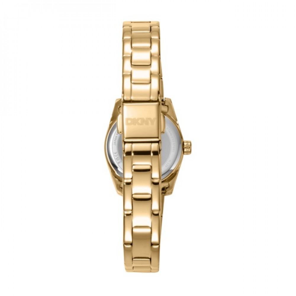 DKNY Mini Ρολόι Γυναικείο Χρυσό Ανοξείδωτο Μπρασελέ DK1L125M0025