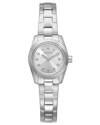 DKNY Mini Ρολόι Γυναικείο Ασημί Ανοξείδωτο Μπρασελέ DK1L125M0015