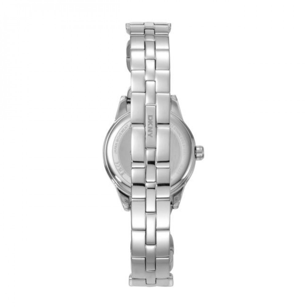 DKNY Open Link Ρολόι Γυναικείο Ασημί Ανοξείδωτο Μπρασελέ DK1L113M0215