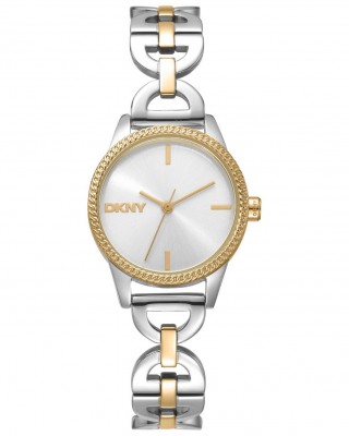 DKNY Open Link Ρολόι Γυναικείο Δίχρωμο Ανοξείδωτο Μπρασελέ DK1L113M0265