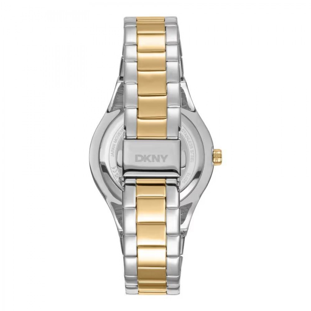 DKNY Parsons Glitz Ρολόι Γυναικείο Δίχρωμο Ανοξείδωτο Μπρασελέ DK1L025M0085