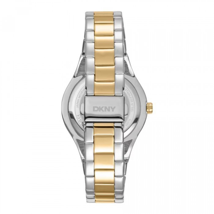 DKNY Parsons Glitz Ρολόι Γυναικείο Δίχρωμο Ανοξείδωτο Μπρασελέ DK1L025M0085