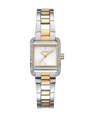 DKNY Mini Set Ρολόι με Βραχιόλι Δίχρωμο Ανοξείδωτο Μπρασελέ DK1L143M0055