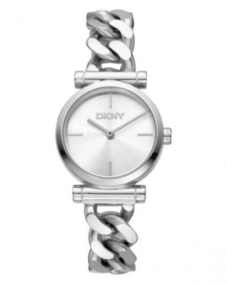 DKNY Open Link Ρολόι Γυναικείο Ασημί Ανοξείδωτο Μπρασελέ DK1L159M0045