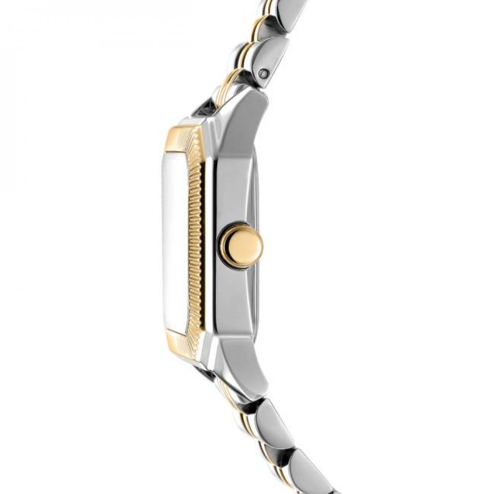 DKNY Signature Shape Ρολόι Γυναικείο Δίχρωμο Ανοξείδωτο Μπρασελέ DK1L154M0095