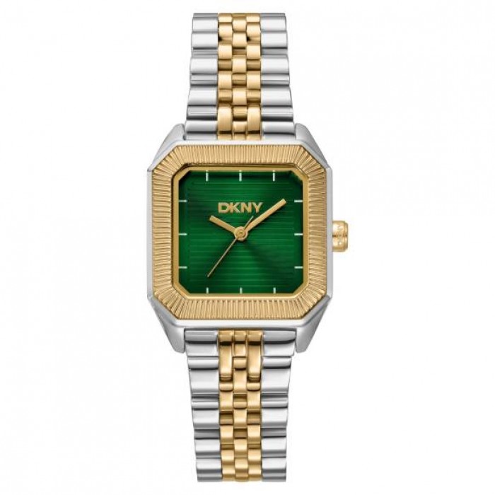 DKNY Signature Shape Ρολόι Γυναικείο Δίχρωμο Ανοξείδωτο Μπρασελέ DK1L154M0095