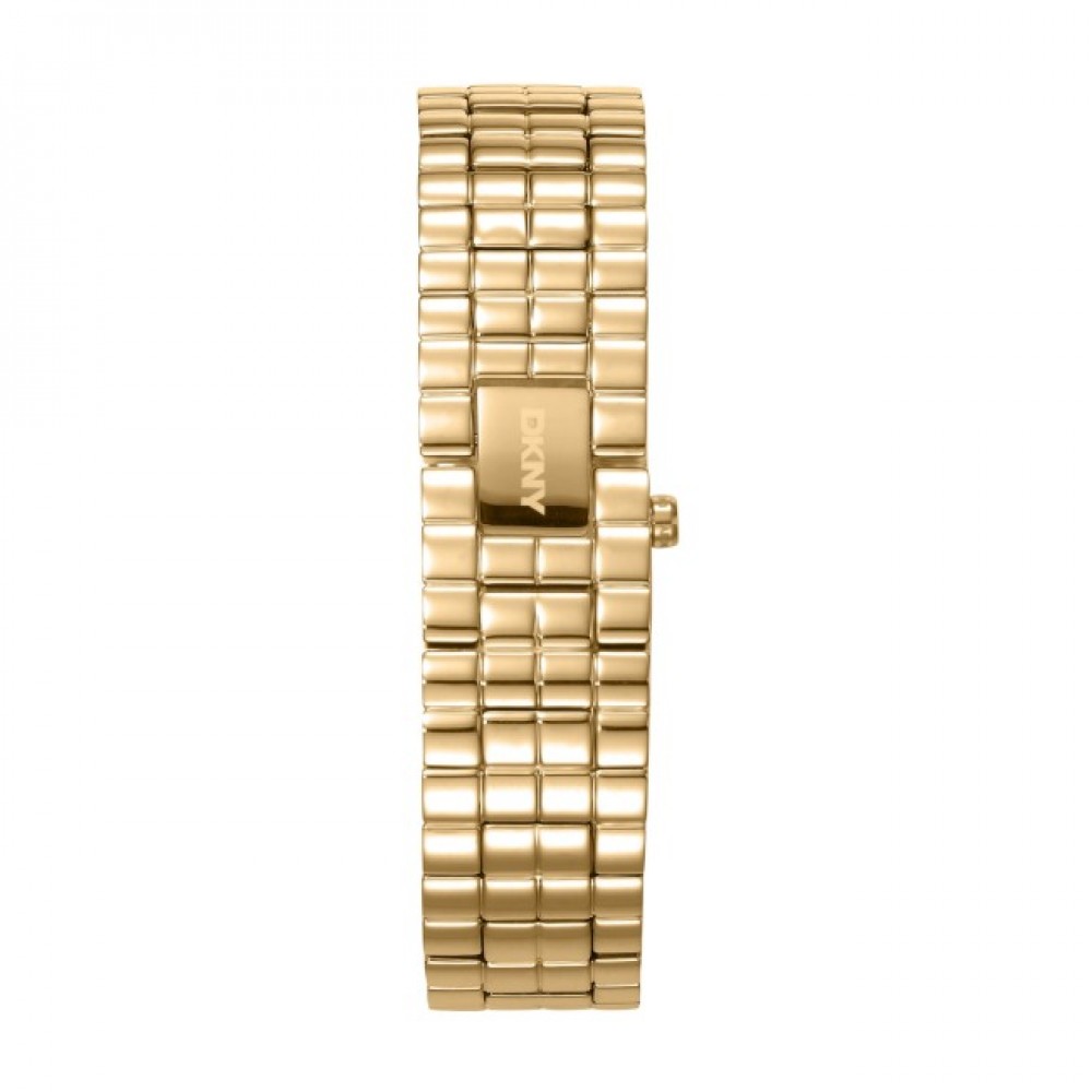 DKNY Signature Shape Ρολόι Γυναικείο Χρυσό Ανοξείδωτο Μπρασελέ DK1L172M0035