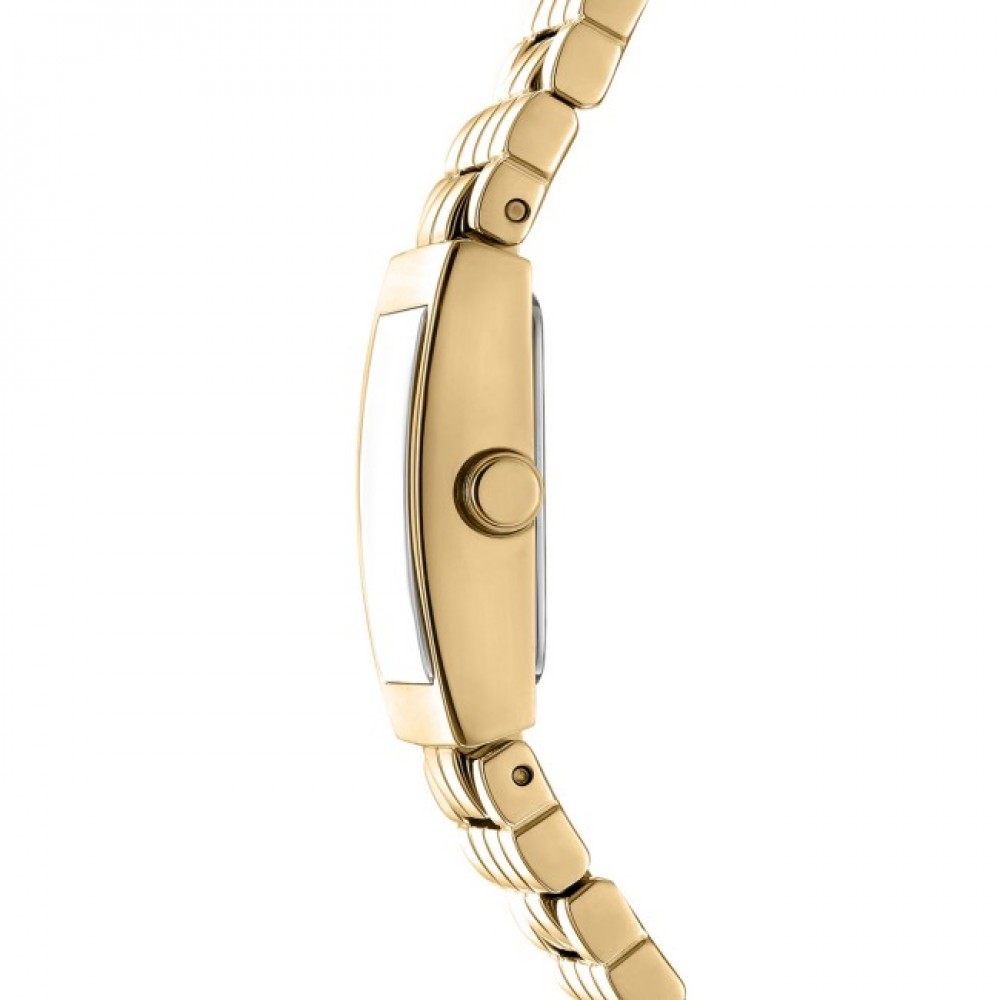 DKNY Signature Shape Ρολόι Γυναικείο Χρυσό Ανοξείδωτο Μπρασελέ DK1L172M0035