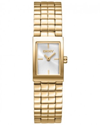 DKNY Signature Shape Ρολόι Γυναικείο Χρυσό Ανοξείδωτο Μπρασελέ DK1L172M0035