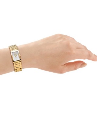 DKNY Signature Shape Ρολόι Γυναικείο Χρυσό Ανοξείδωτο Μπρασελέ DK1L172M0035