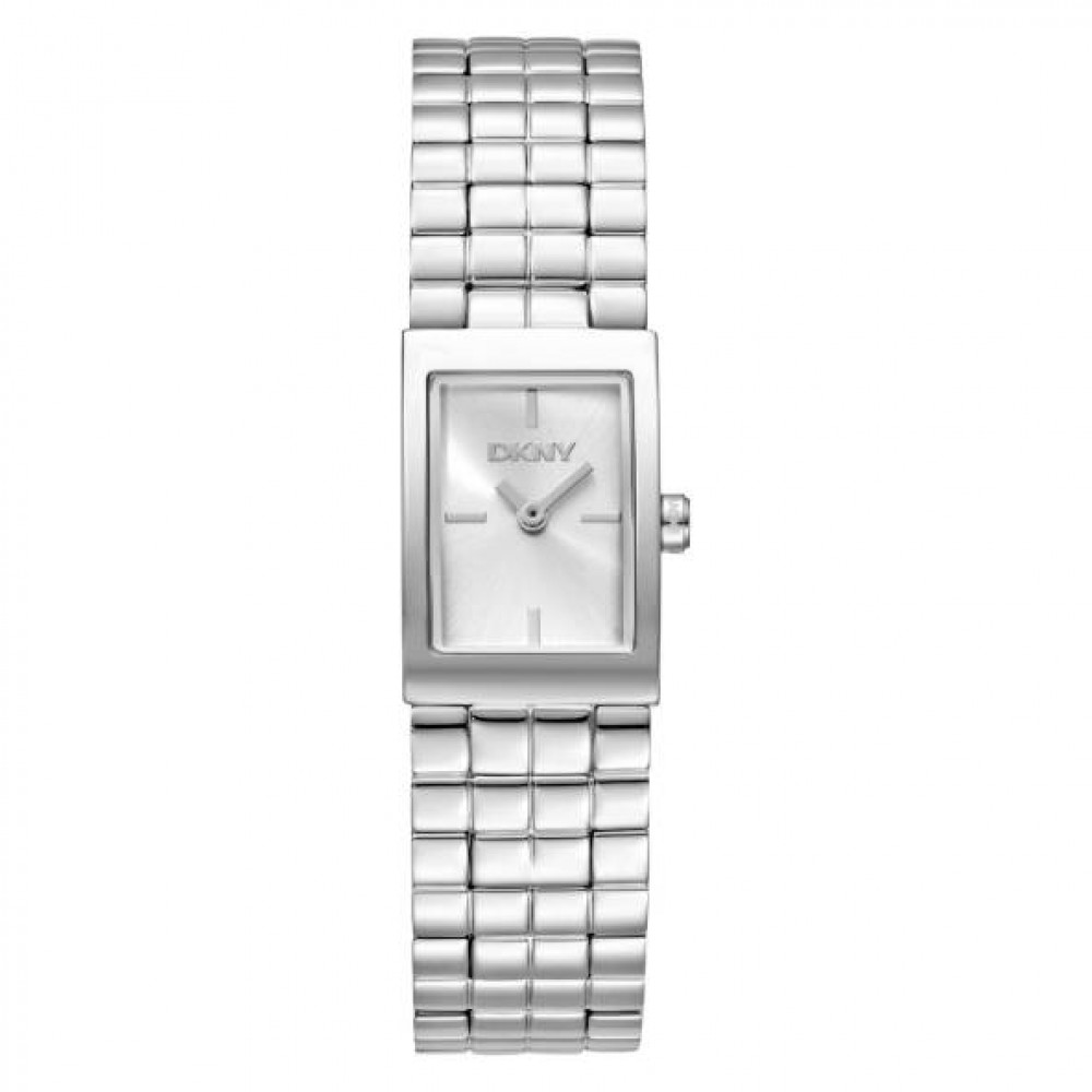 DKNY Signature Shape Ρολόι Γυναικείο Ασημί Ανοξείδωτο Μπρασελέ DK1L172M0015
