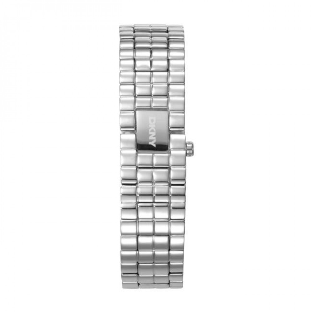 DKNY Signature Shape Ρολόι Γυναικείο Ασημί Ανοξείδωτο Μπρασελέ DK1L172M0015