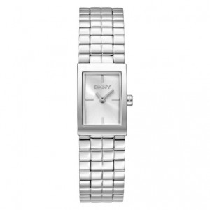 DKNY Signature Shape Ρολόι Γυναικείο Ασημί Ανοξείδωτο Μπρασελέ DK1L172M0015