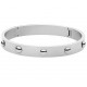 DYRBERG/KERN DOTT SS SILVER Βραχιόλι Χειροπέδα Ασημί ατσάλι 338192