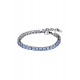 DYRBERG/KERN COBRA Tennis Bracelet Βραχιόλι Ασημί Μπλε κρύσταλλα 480146
