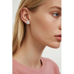 DYRBERG/KERN CRAZE Σκουλαρίκια Ασημί με Λευκά κρύσταλλα 480070