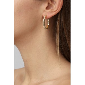 DYRBERG/KERN PINA Σκουλαρίκια Κρίκοι Χρυσά Κρύσταλλα 480048