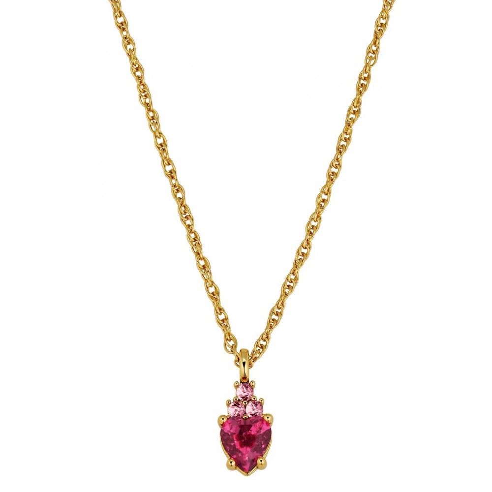 DYRBERG/KERN SPIRA Κολιέ Καρδιά Επίχρυσο ατσάλι κρύσταλλα 480002