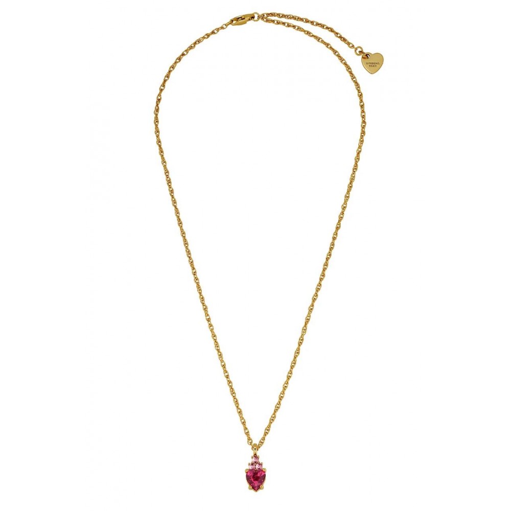 DYRBERG/KERN SPIRA Κολιέ Καρδιά Επίχρυσο ατσάλι κρύσταλλα 480002