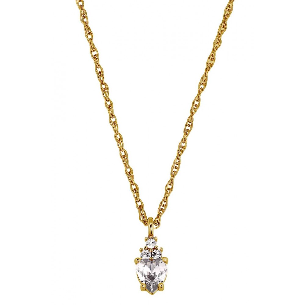 DYRBERG/KERN SPIRA Κολιέ Καρδιά Επίχρυσο ατσάλι κρύσταλλα 480000