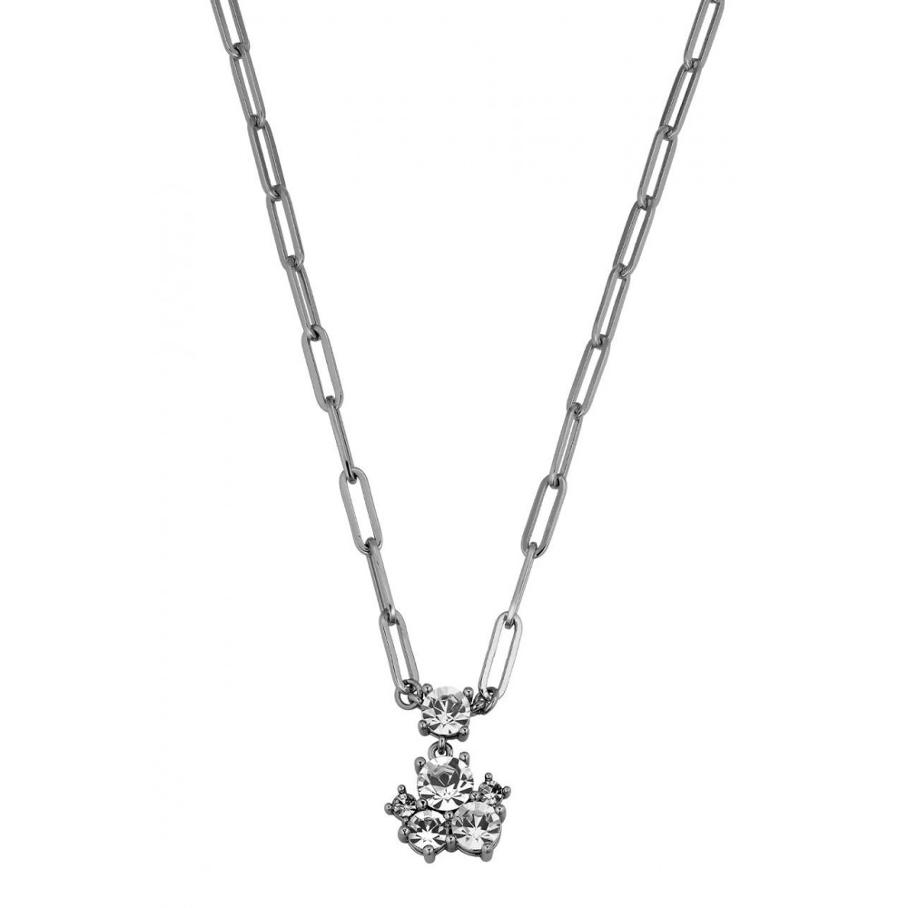 DYRBERG/KERN TANZY Κολιέ Ασημί ατσάλι κρύσταλλα 480124