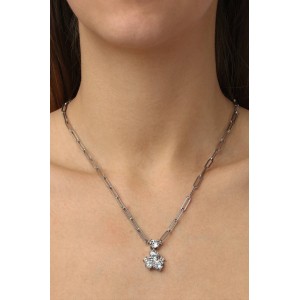 DYRBERG/KERN TANZY Κολιέ Ασημί ατσάλι κρύσταλλα 480124 DYRBERG/KERN TANZY Κολιέ Ασημί ατσάλι κρύσταλλα 480124
