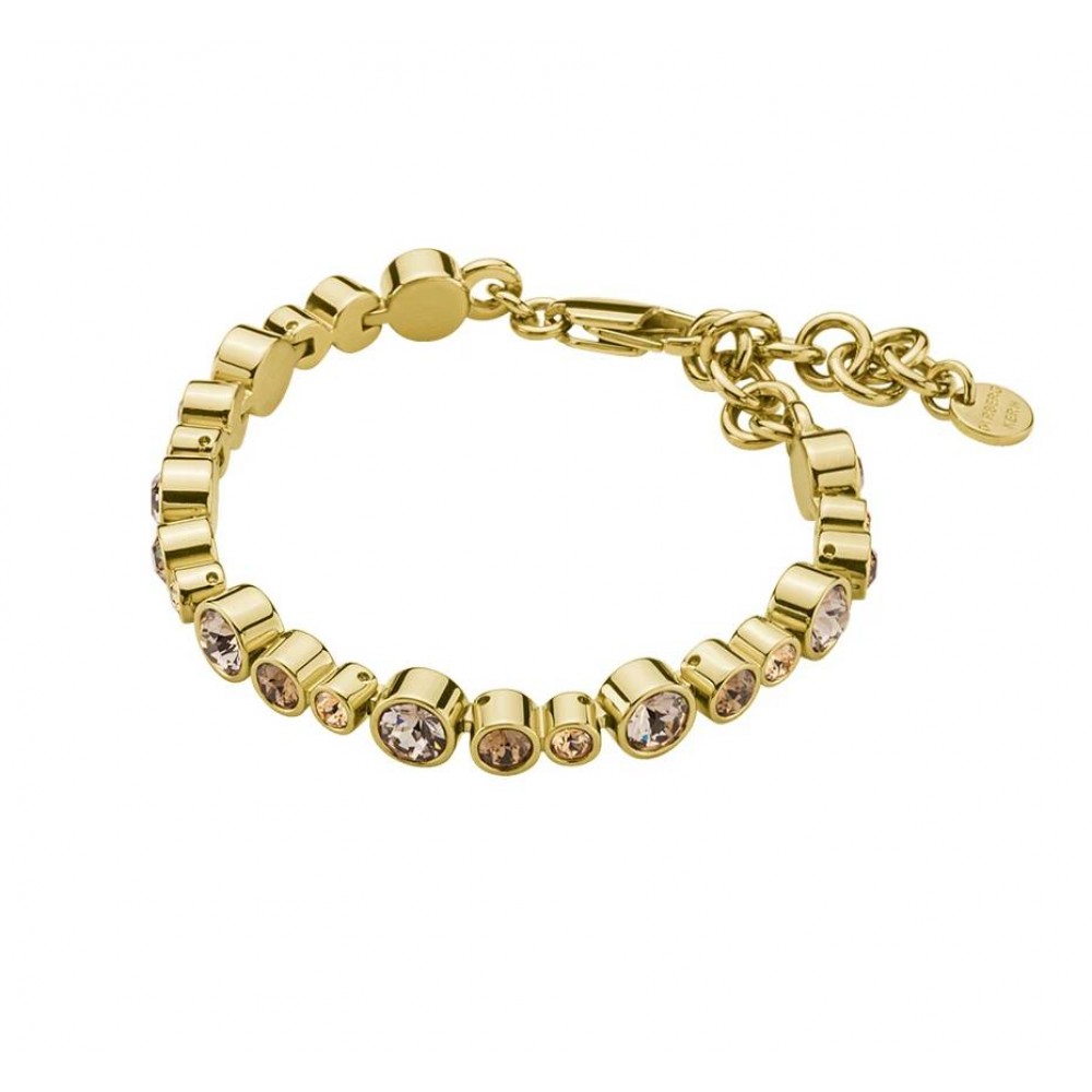 DYRBERG/KERN TERESIA Βραχιόλι Επιχρυσωμένo Χρυσά & Μπρονζέ κρύσταλλα 350626