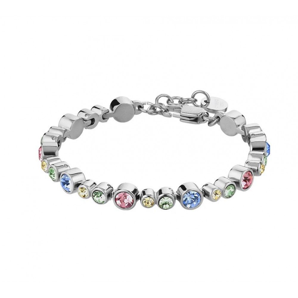 DYRBERG/KERN TERESIA Βραχιόλι Ασημί Παστελ κρύσταλλα 380098