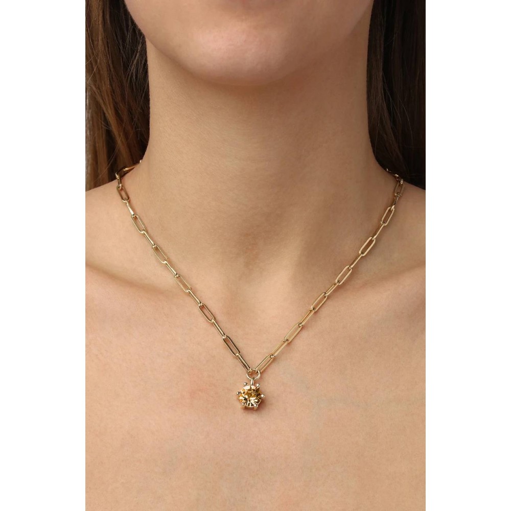 DYRBERG/KERN TESSA Κολιέ Επίχρυσο ατσάλι κρύσταλλα 480129