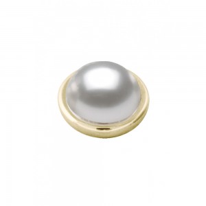 DYRBERG/KERN SENCE SG WHITE PEARL TOPPING Επιχρυσωμένο ανοξείδωτο ατσάλι 352361