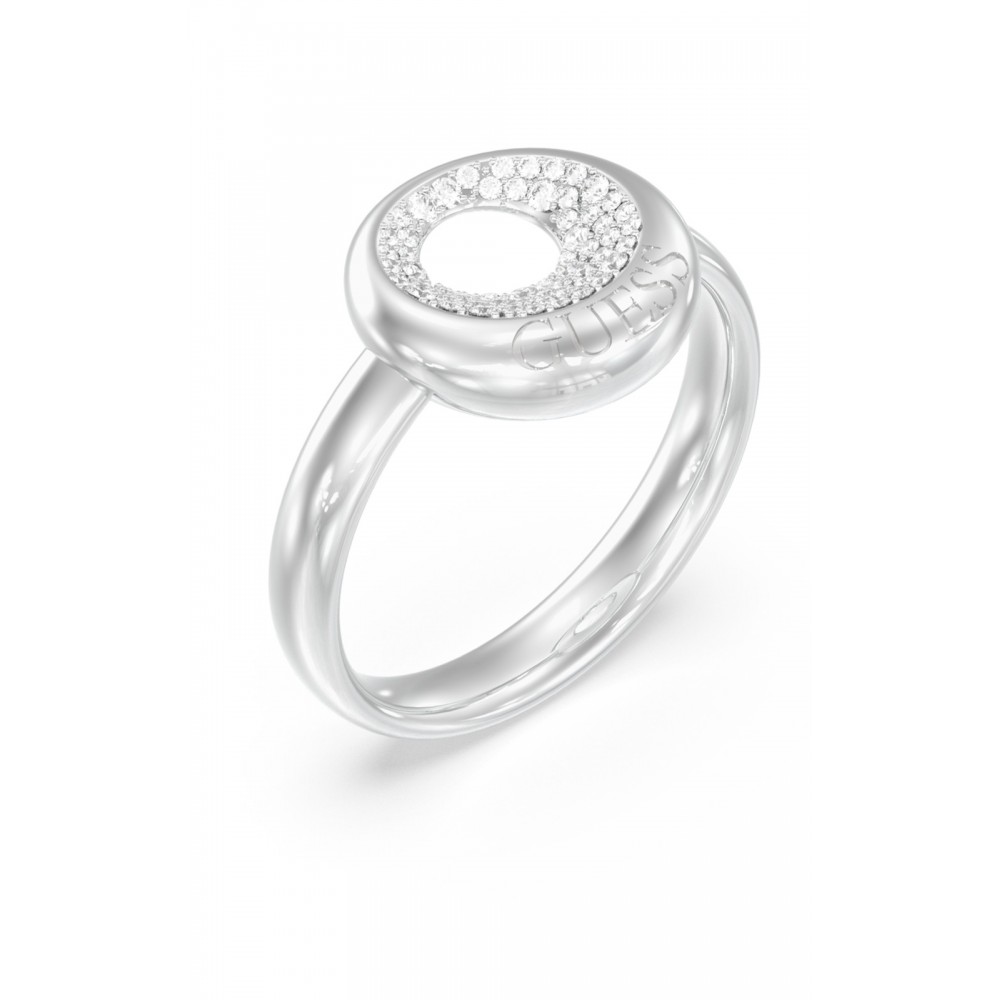 GUESS STEEL MOON DROPS Δαχτυλίδι Χρυσό Με Πέτρες JUBR06248JWRH56