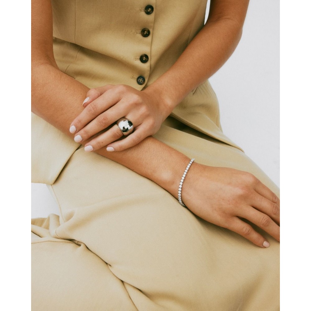 EDBLAD Tennis Bracelet Gold Βραχιόλι Ριβιέρα Ασημί Ανοξείδωτο Ατσάλι 127934