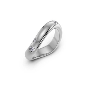 EDBLAD Selena Ring CZ Steel Δαχτυλίδι Aσημί Ανοξείδωτο Ατσάλι 127857
