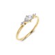 EDBLAD Trinny Ring Gold Δαχτυλίδι Aσημί Ανοξείδωτο Ατσάλι 127880