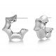 EDBLAD Cane Hoops Multi L Steel Σκουλαρίκια Κρίκοι Ασημί Ανοξείδωτο Ατσάλι 129400