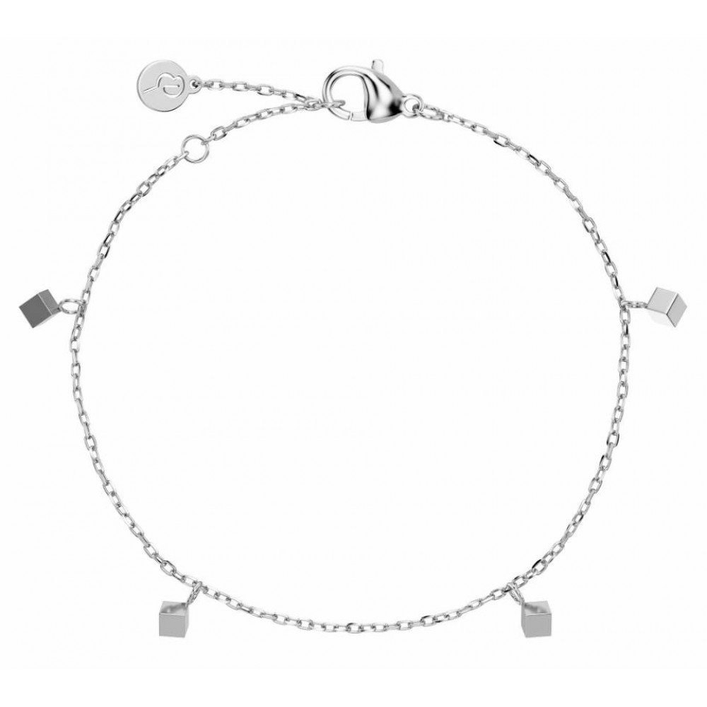 EDBLAD Dice Bracelet Steel Βραχιόλι Ζάρια Aσημί Ανοξείδωτο Ατσάλι 129408