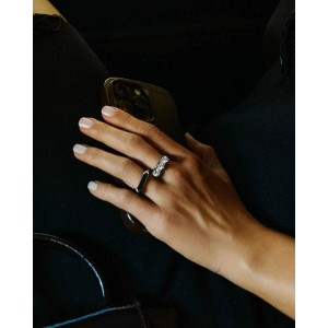 EDBLAD Gemma Ring Steel Δαχτυλίδι Ασημί Ανοξείδωτο Ατσάλι 129432